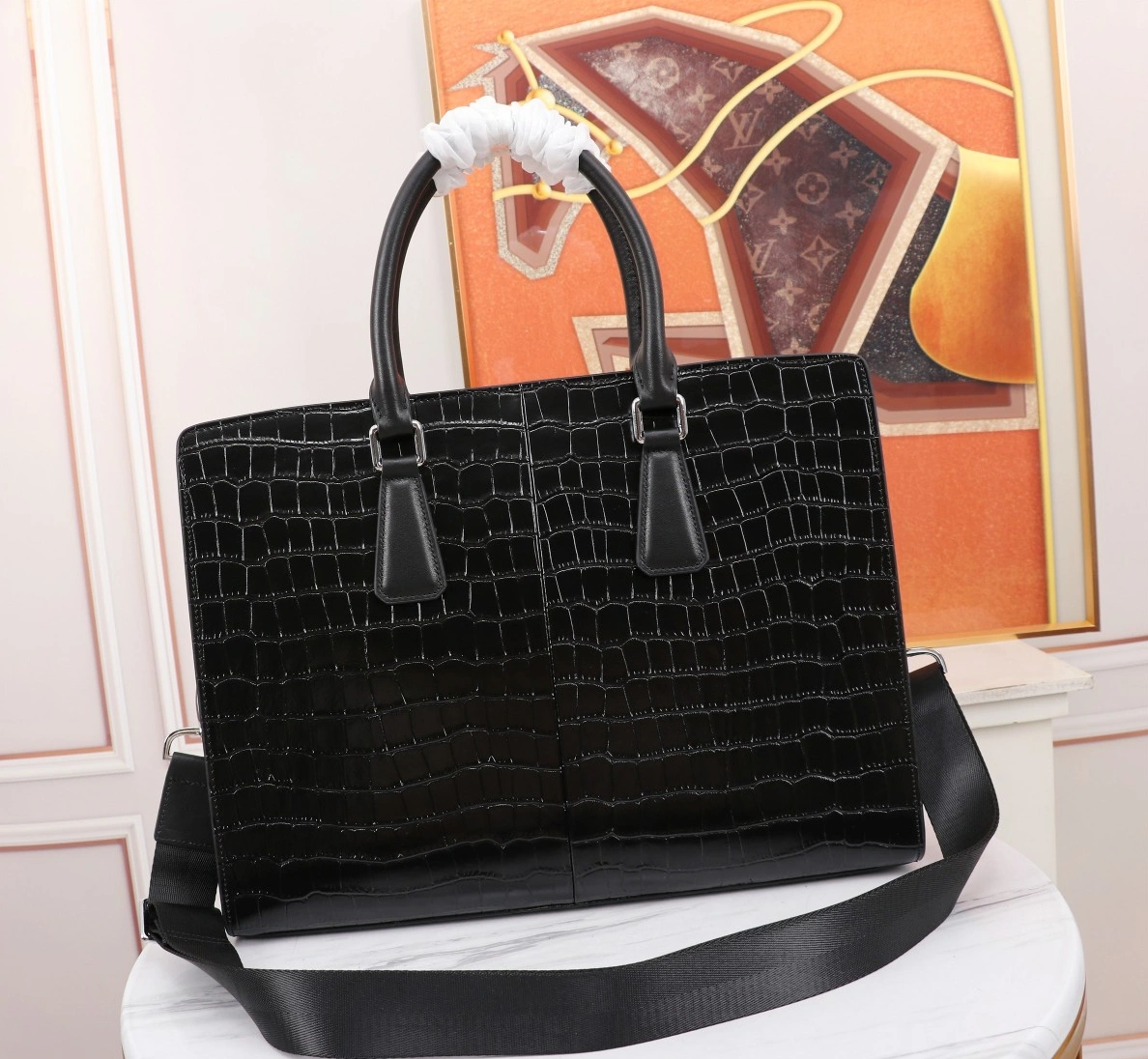 Louis Vuitton AAA Man Handbags Breathable 7771