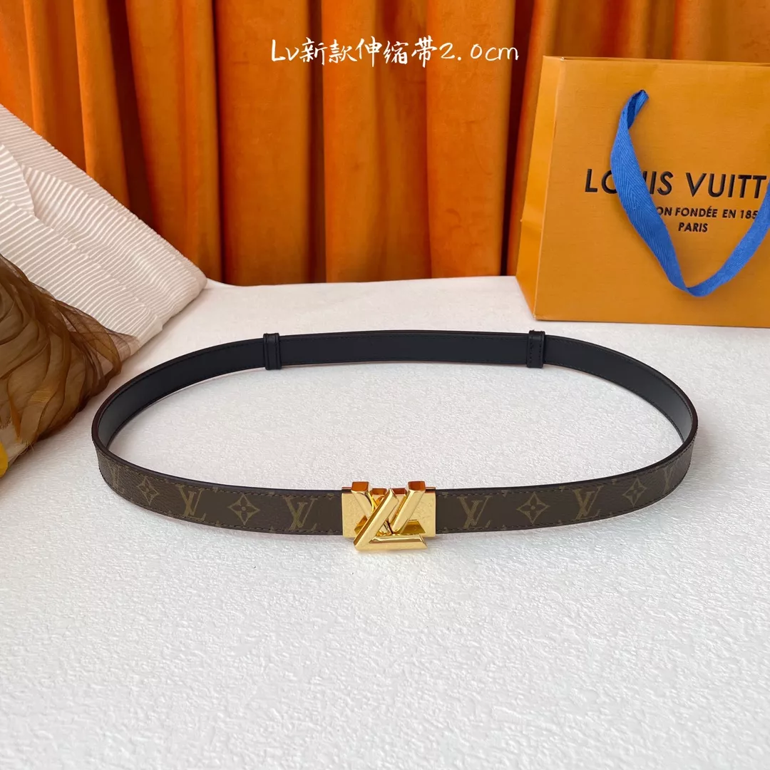 Louis Vuitton AAA Quality Belts In 2.0cm For Women EasyMatch 7594