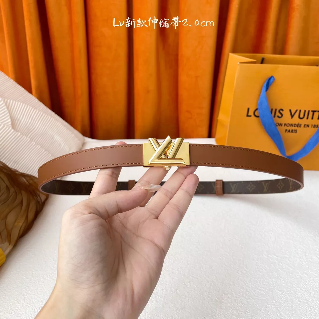 Louis Vuitton AAA Quality Belts In 2.0cm For Women EyeCatching 1827