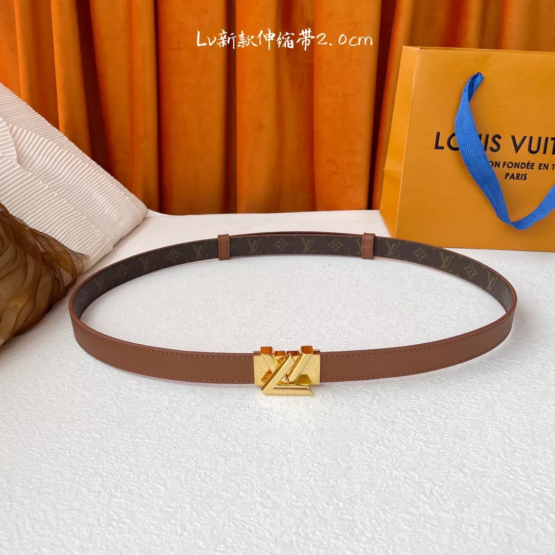 Louis Vuitton AAA Quality Belts In 2.0cm For Women EyeCatching 1827
