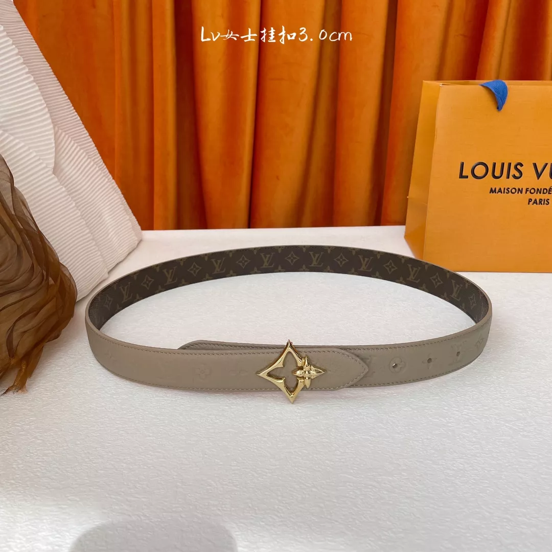Louis Vuitton AAA Quality Belts In 3.0cm For Women GoodFit 7902