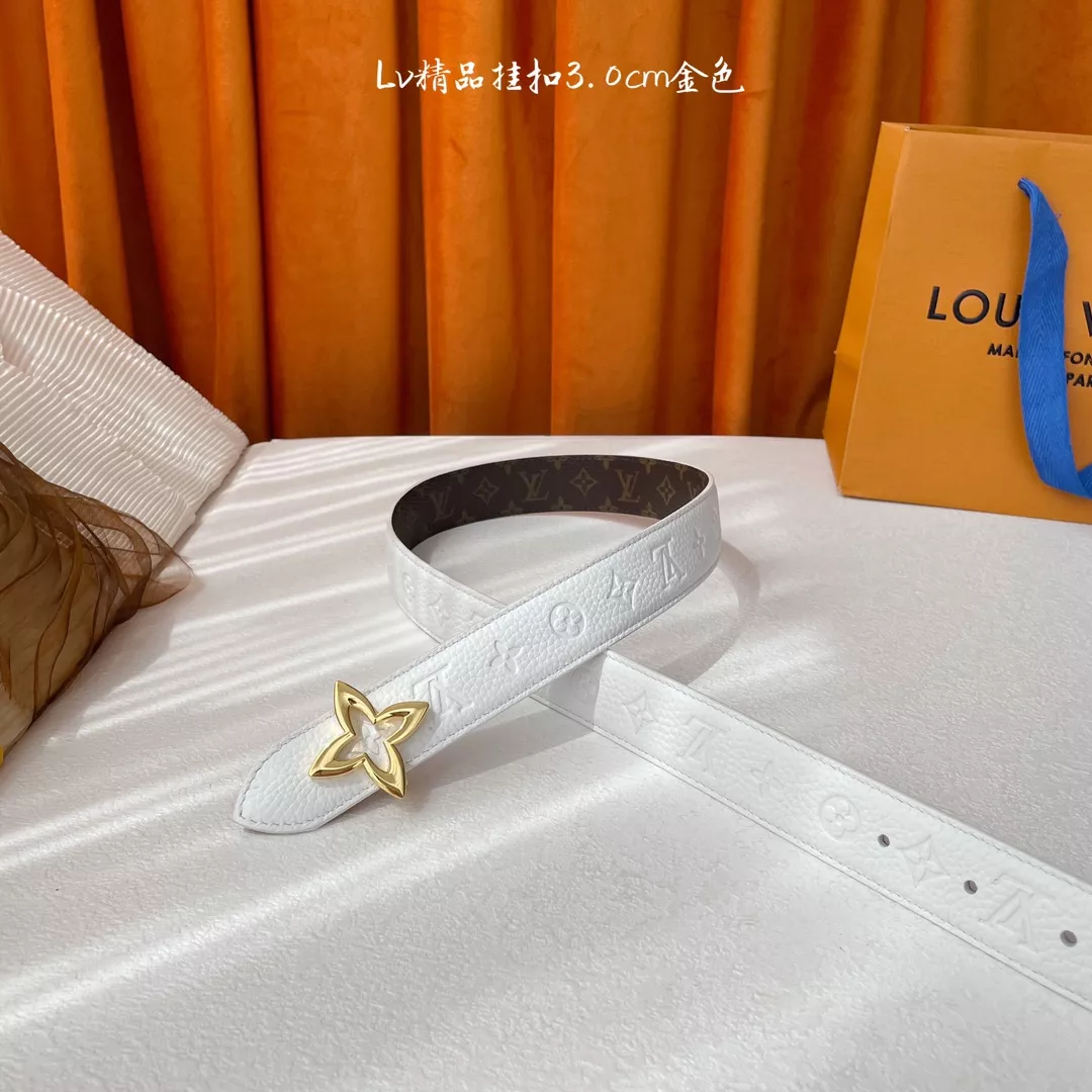 Louis Vuitton AAA Quality Belts In 3.0cm For Women Lightweight 6921
