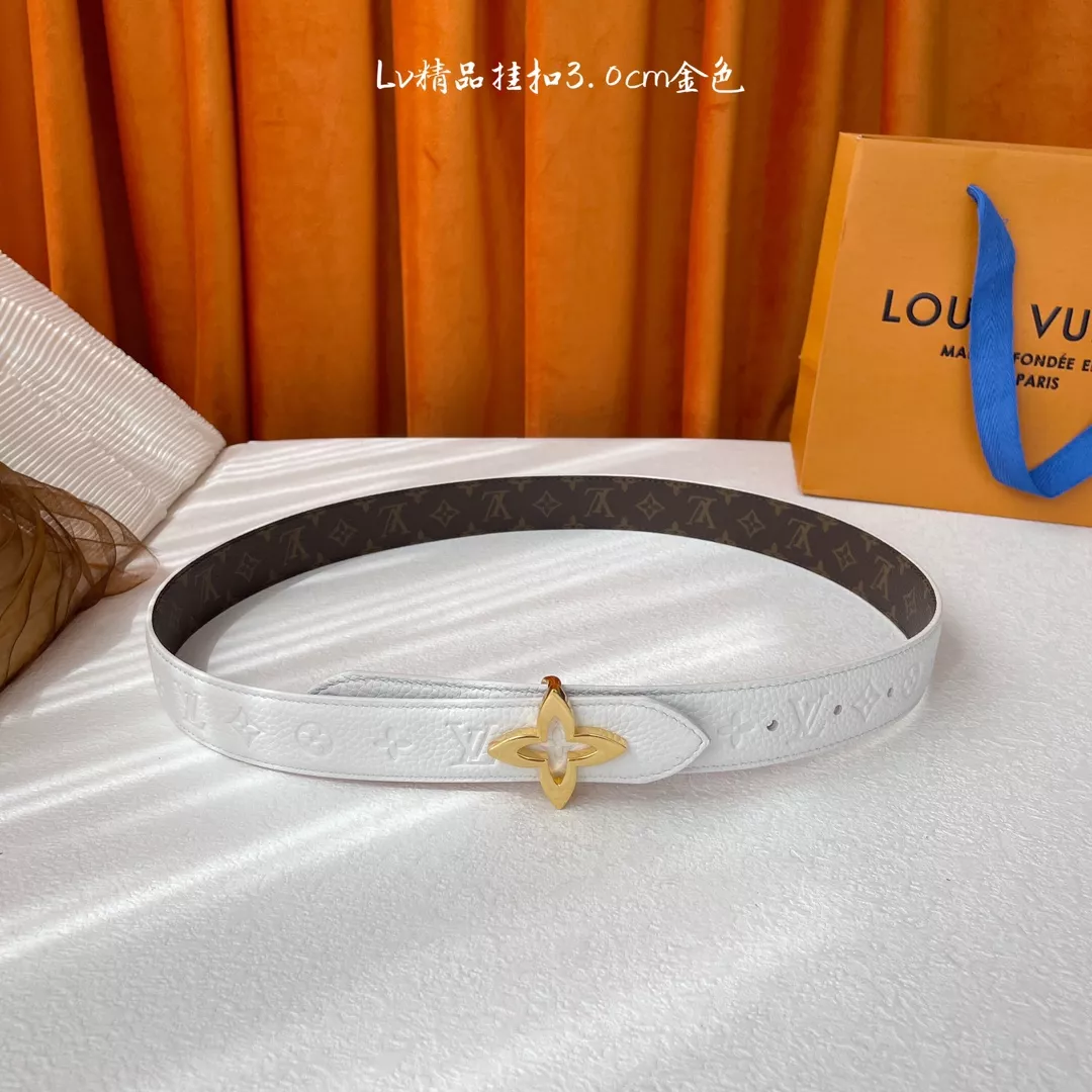 Louis Vuitton AAA Quality Belts In 3.0cm For Women Lightweight 6921