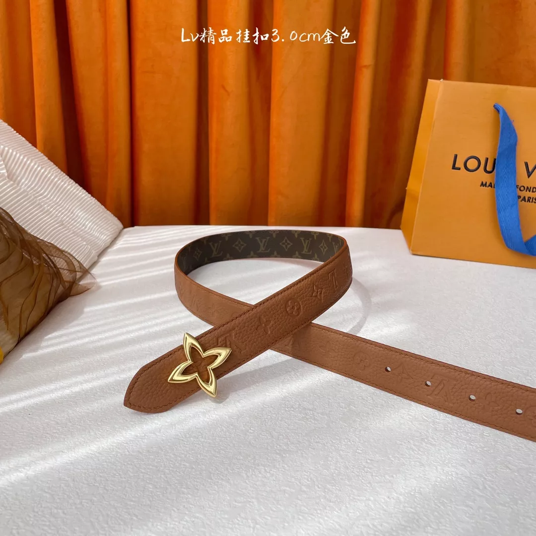 Louis Vuitton AAA Quality Belts In 3.0cm For Women Sophisticated 8611