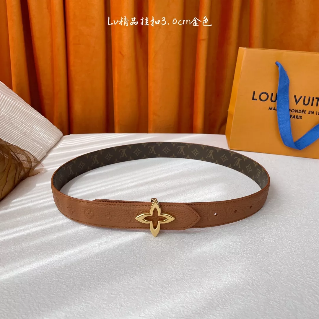 Louis Vuitton AAA Quality Belts In 3.0cm For Women Sophisticated 8611