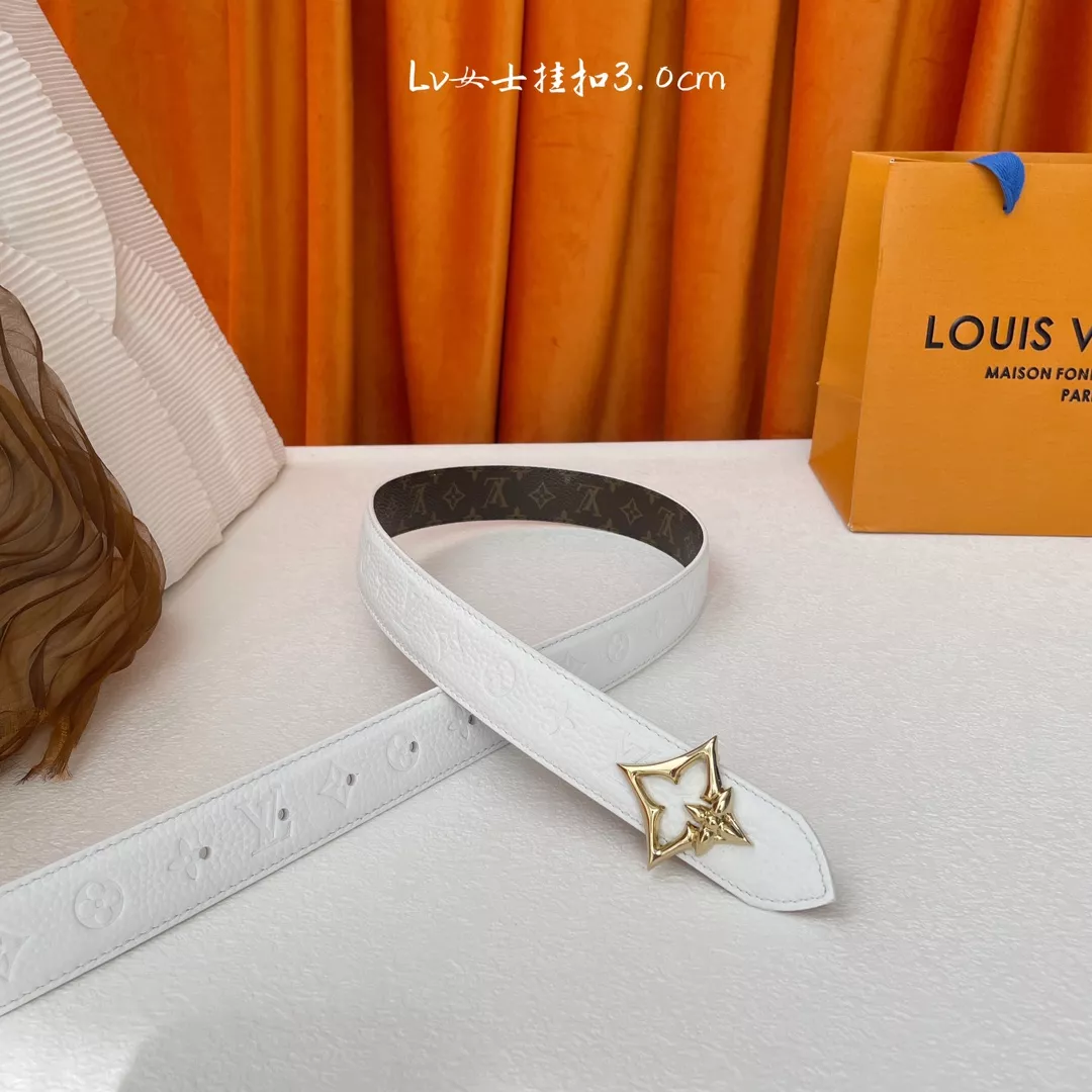 Louis Vuitton AAA Quality Belts In 3.0cm For Women Trendy 8509