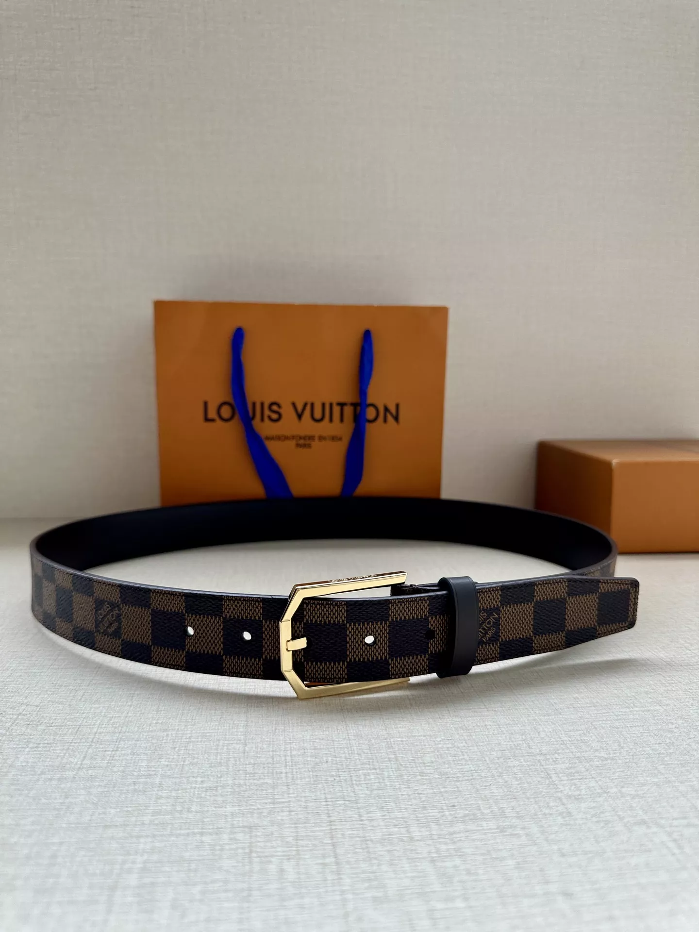 Louis Vuitton AAA Quality Belts In 3.4cm For Men BestValue 5582