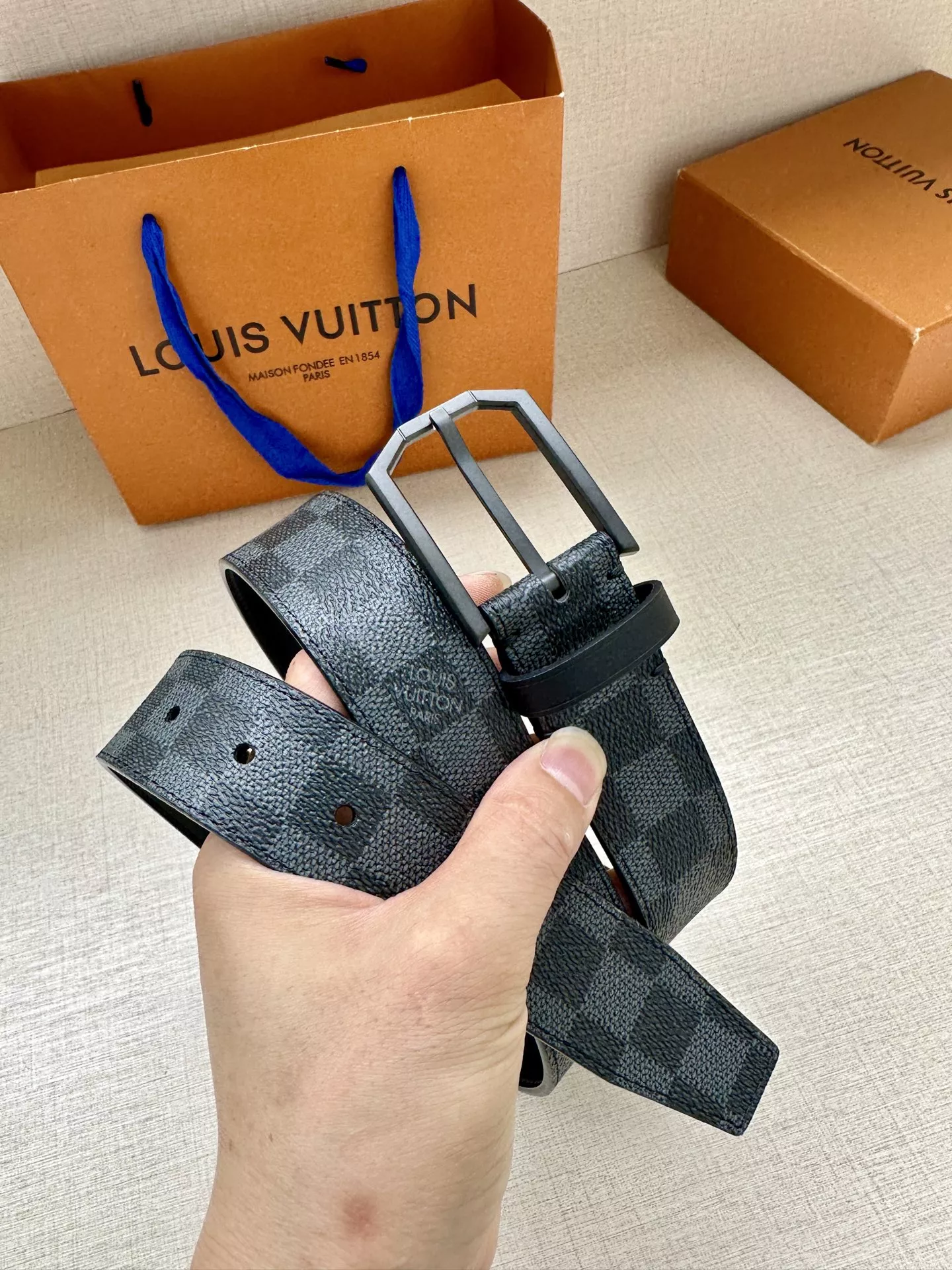 Louis Vuitton AAA Quality Belts In 3.4cm For Men Timeless 3083
