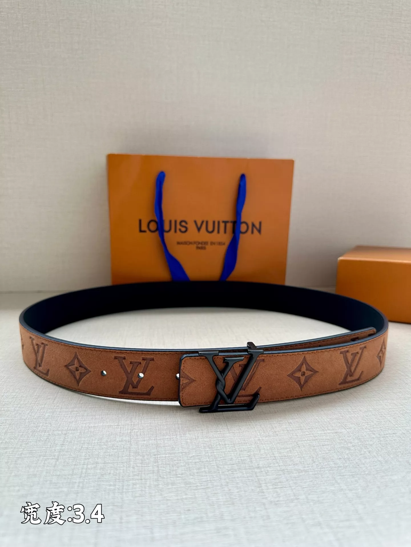 Louis Vuitton AAA Quality Belts In 3.4cm For Unisex Modern 3818