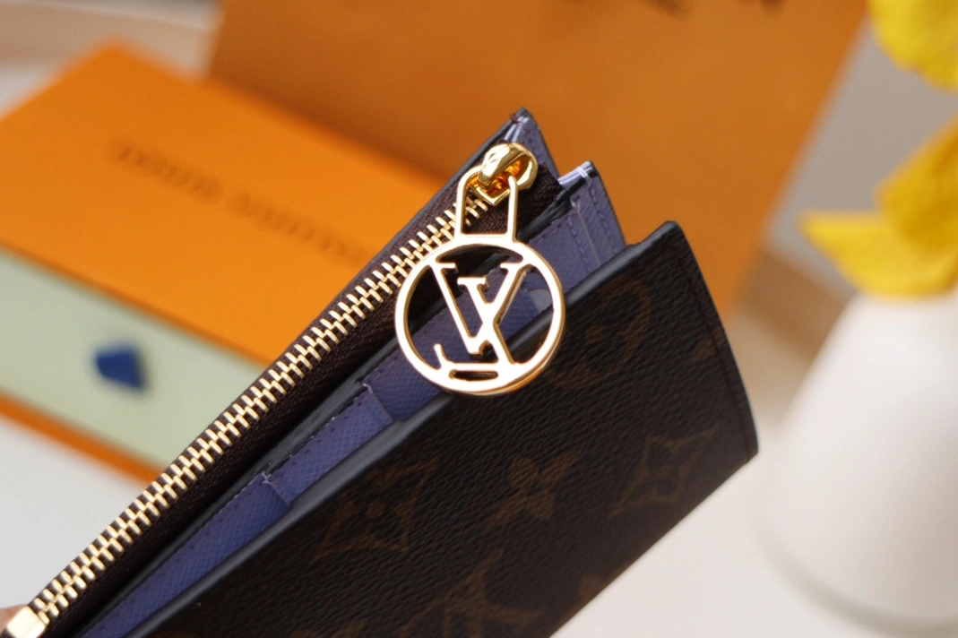 Louis Vuitton AAA Quality Card Case In Purple Cozy 1164