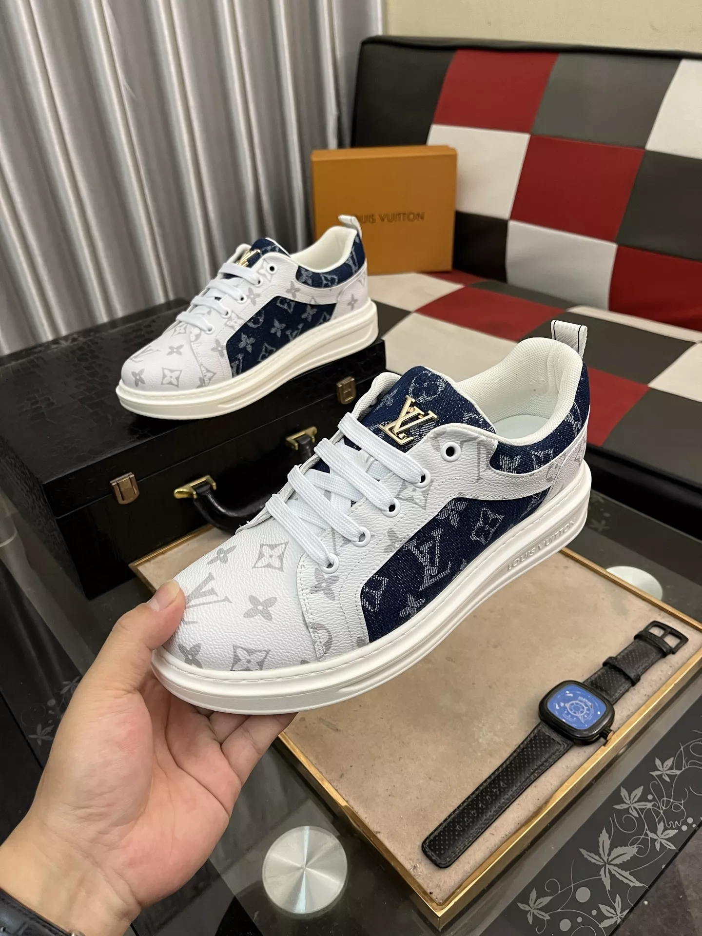 Louis Vuitton Casual Shoes For Men Practical 8063