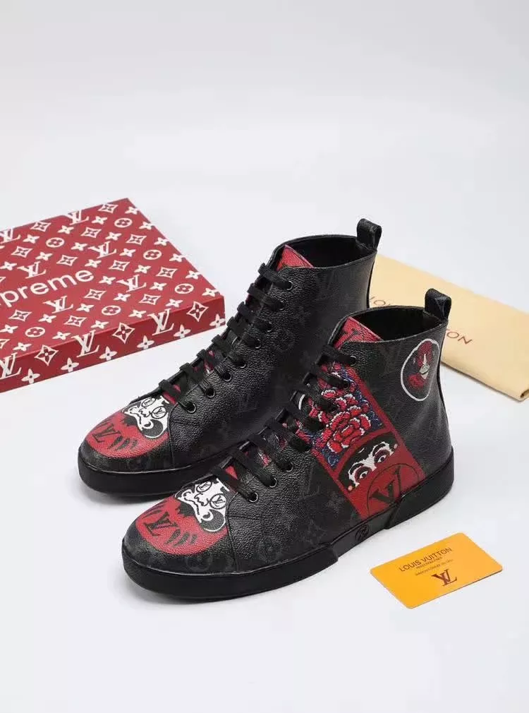 Louis Vuitton High Tops Shoes For Men Breathable 1554