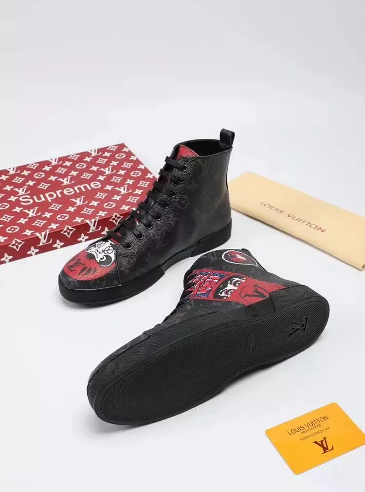 Louis Vuitton High Tops Shoes For Men Breathable 1554
