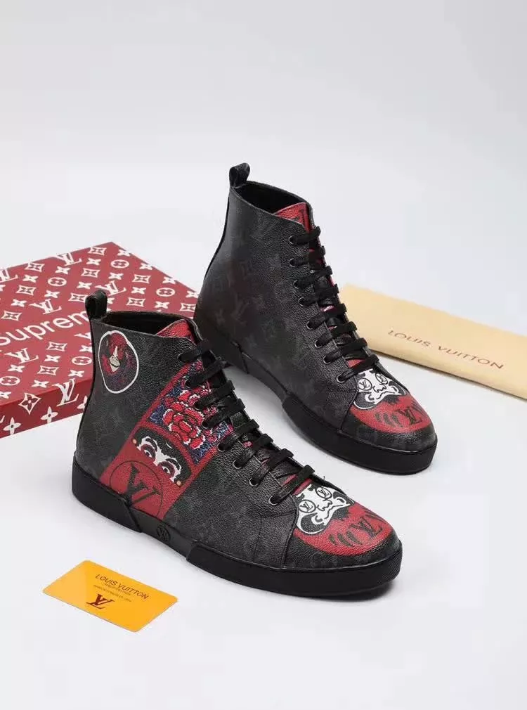 Louis Vuitton High Tops Shoes For Men Breathable 1554