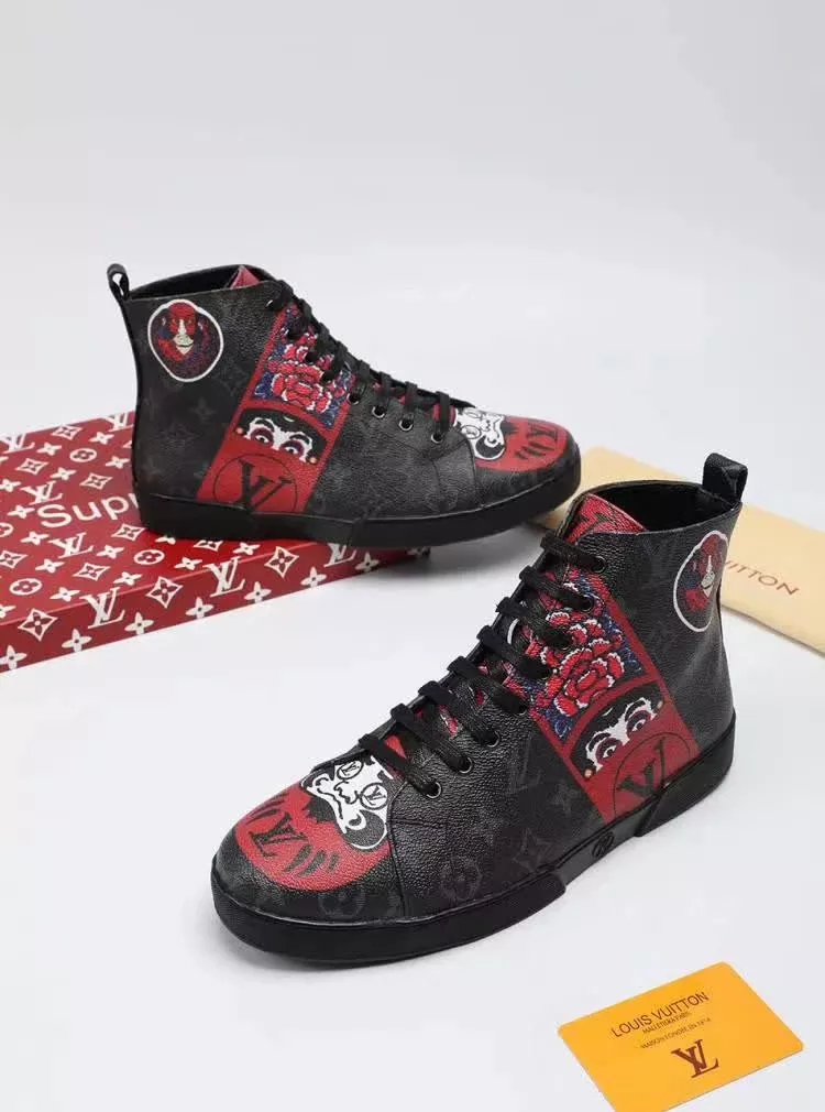 Louis Vuitton High Tops Shoes For Men Breathable 1554