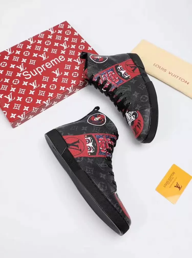 Louis Vuitton High Tops Shoes For Men Breathable 1554