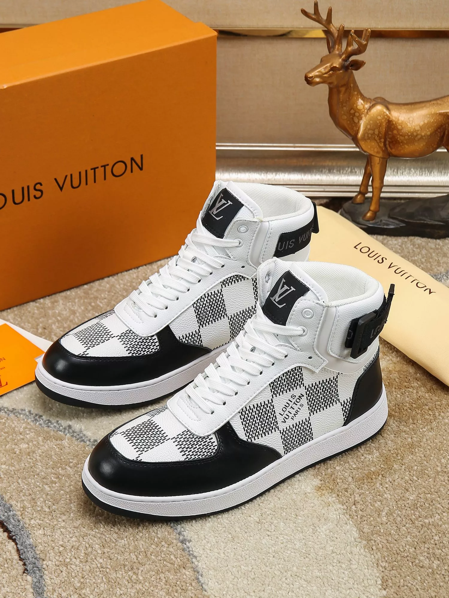 Louis Vuitton High Tops Shoes For Men Cozy 3956