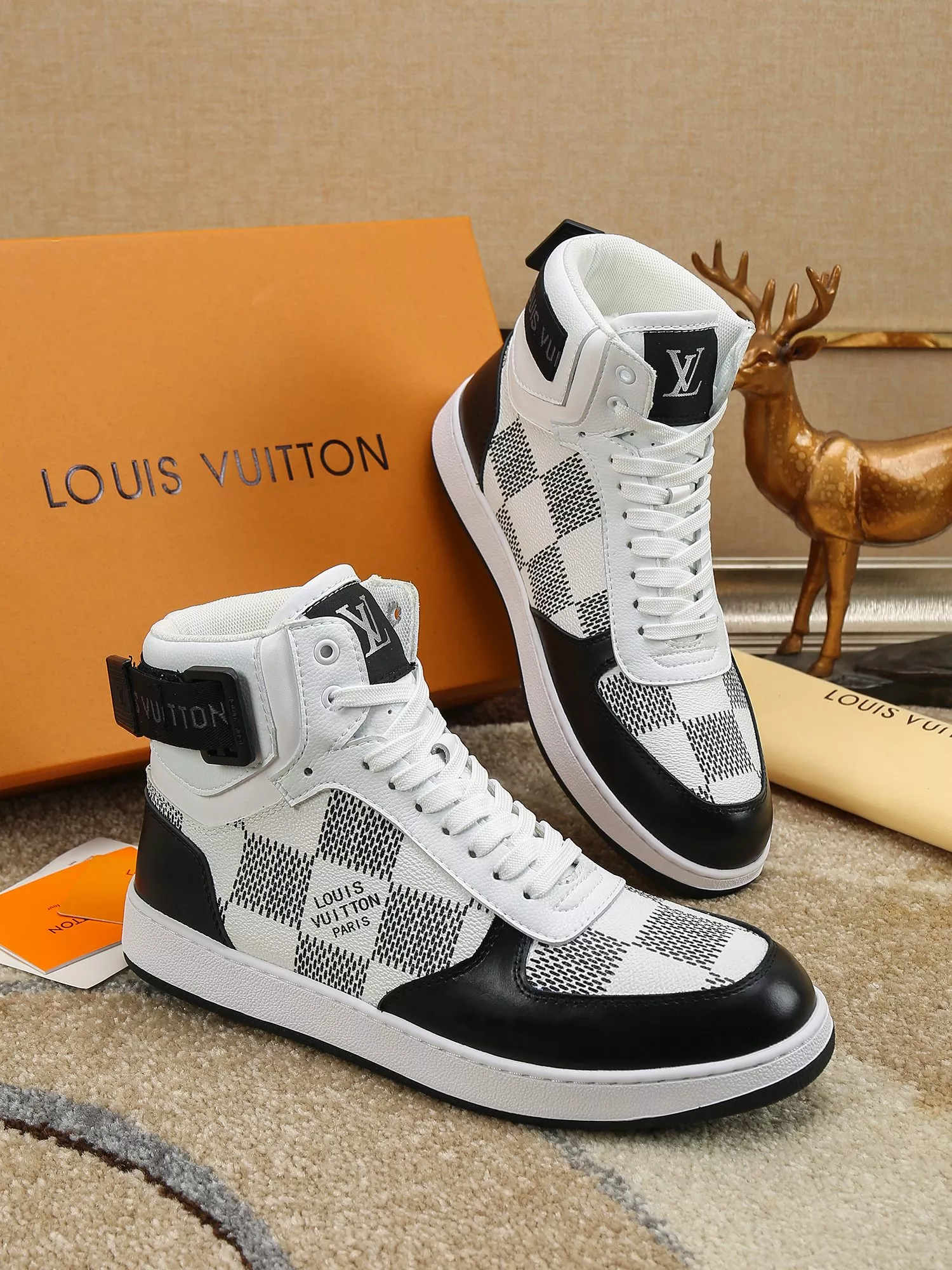 Louis Vuitton High Tops Shoes For Men Cozy 3956