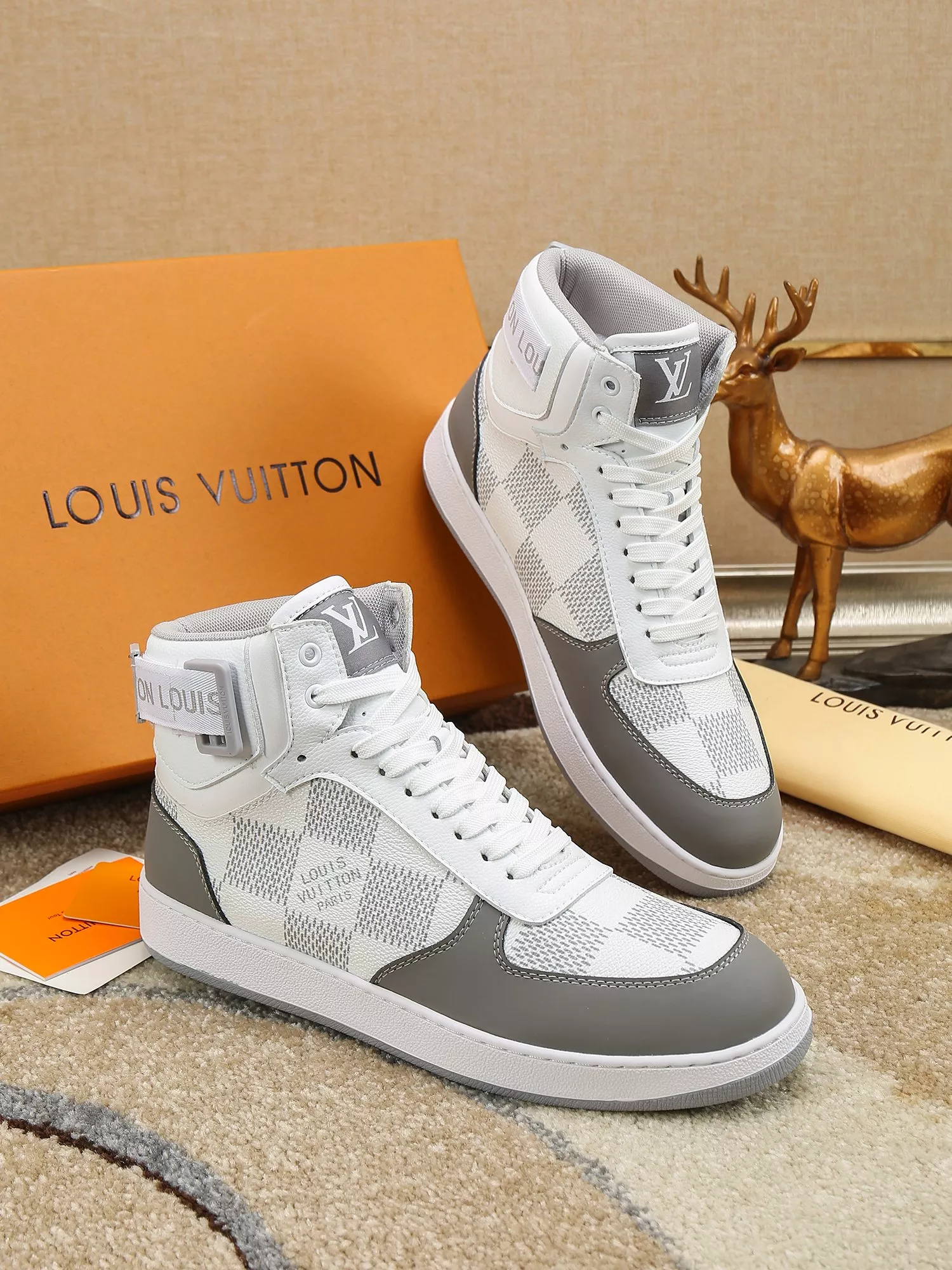 Louis Vuitton High Tops Shoes For Men Durable 2113