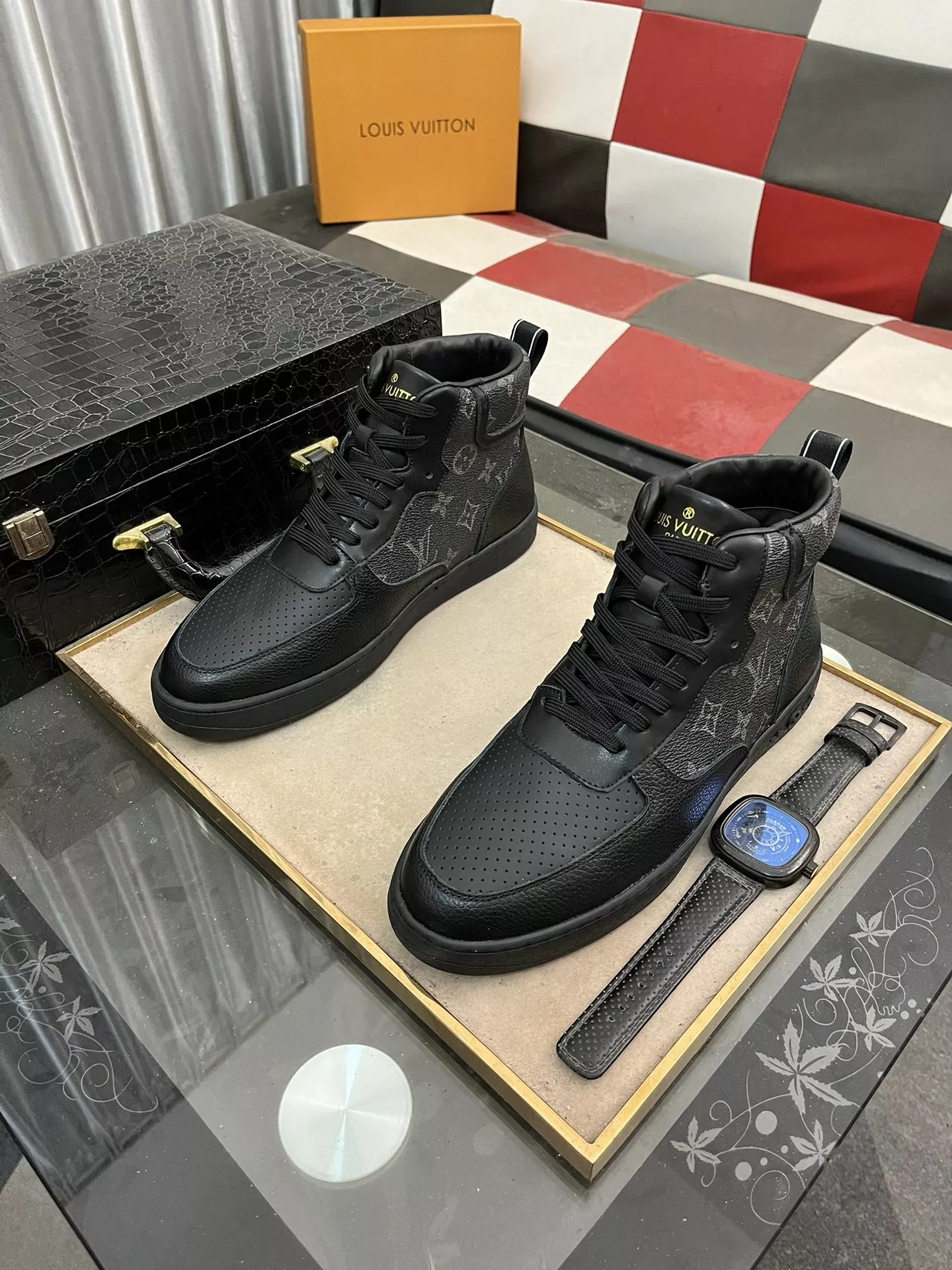 Louis Vuitton High Tops Shoes For Men Efficient 6729