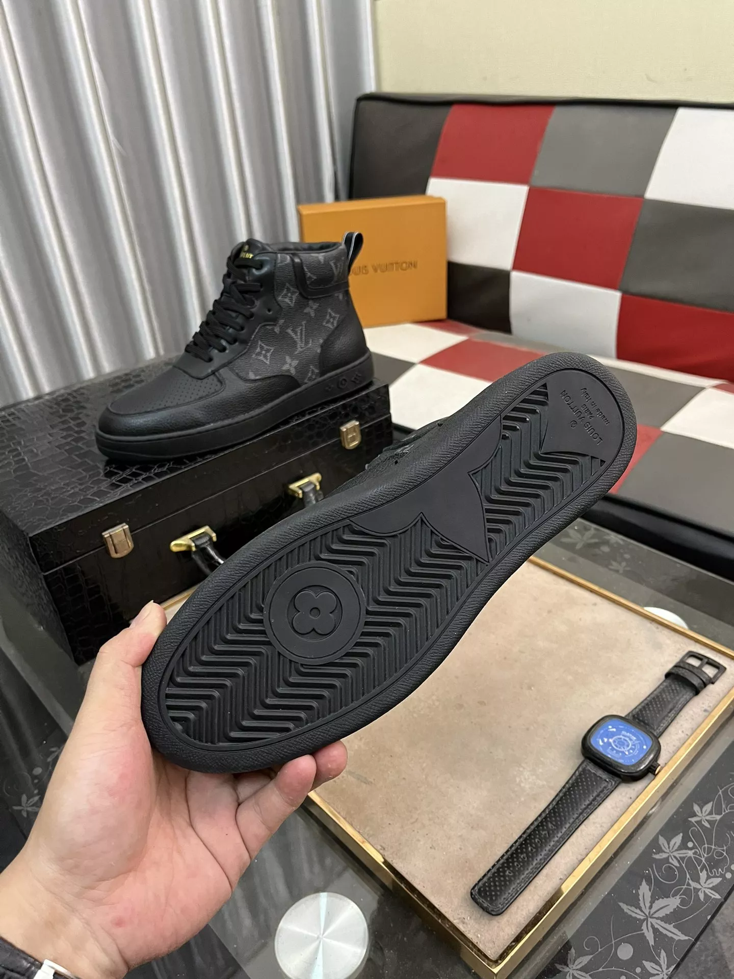 Louis Vuitton High Tops Shoes For Men Efficient 6729