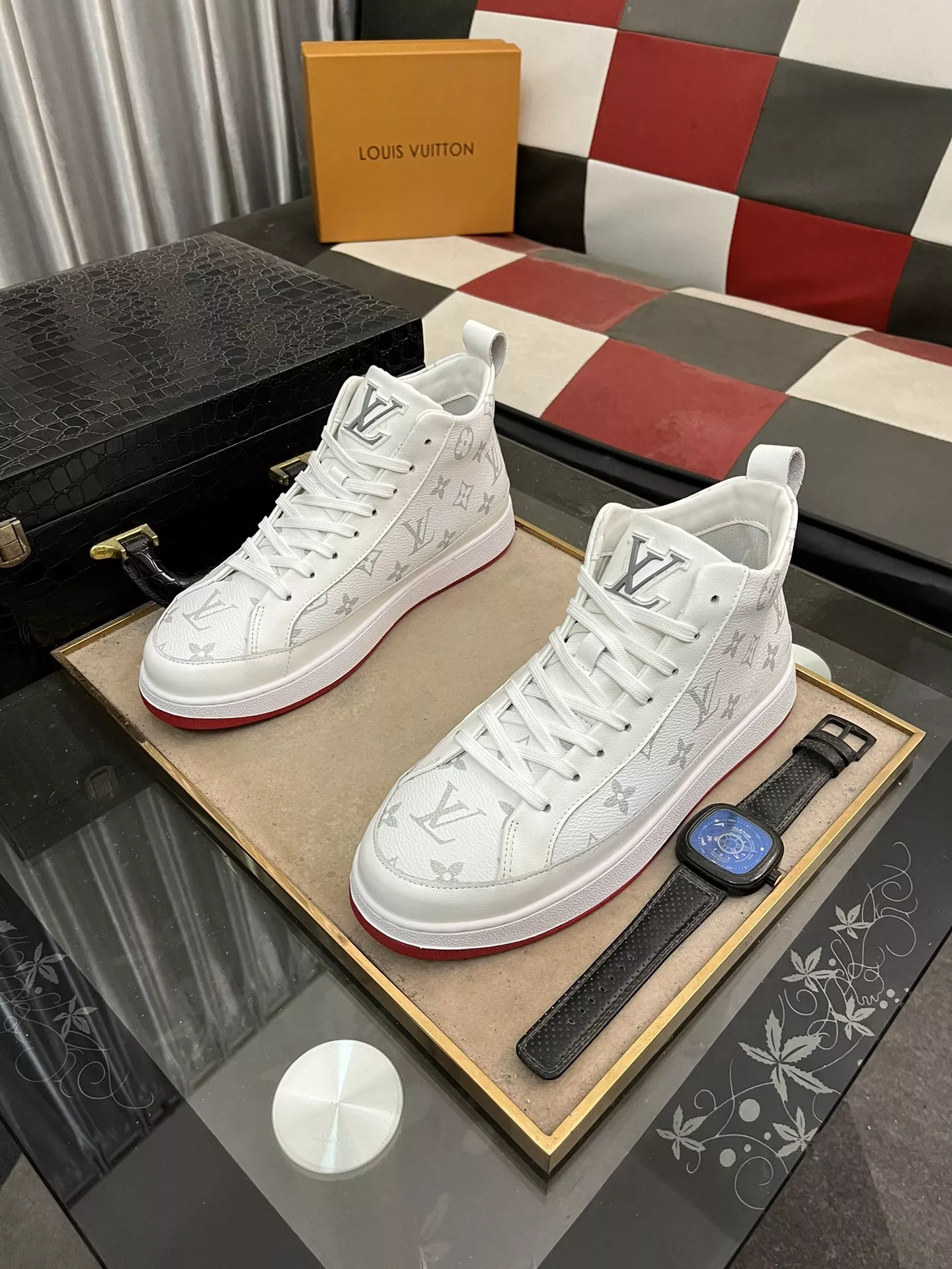 Louis Vuitton High Tops Shoes For Men NewStyle 1479