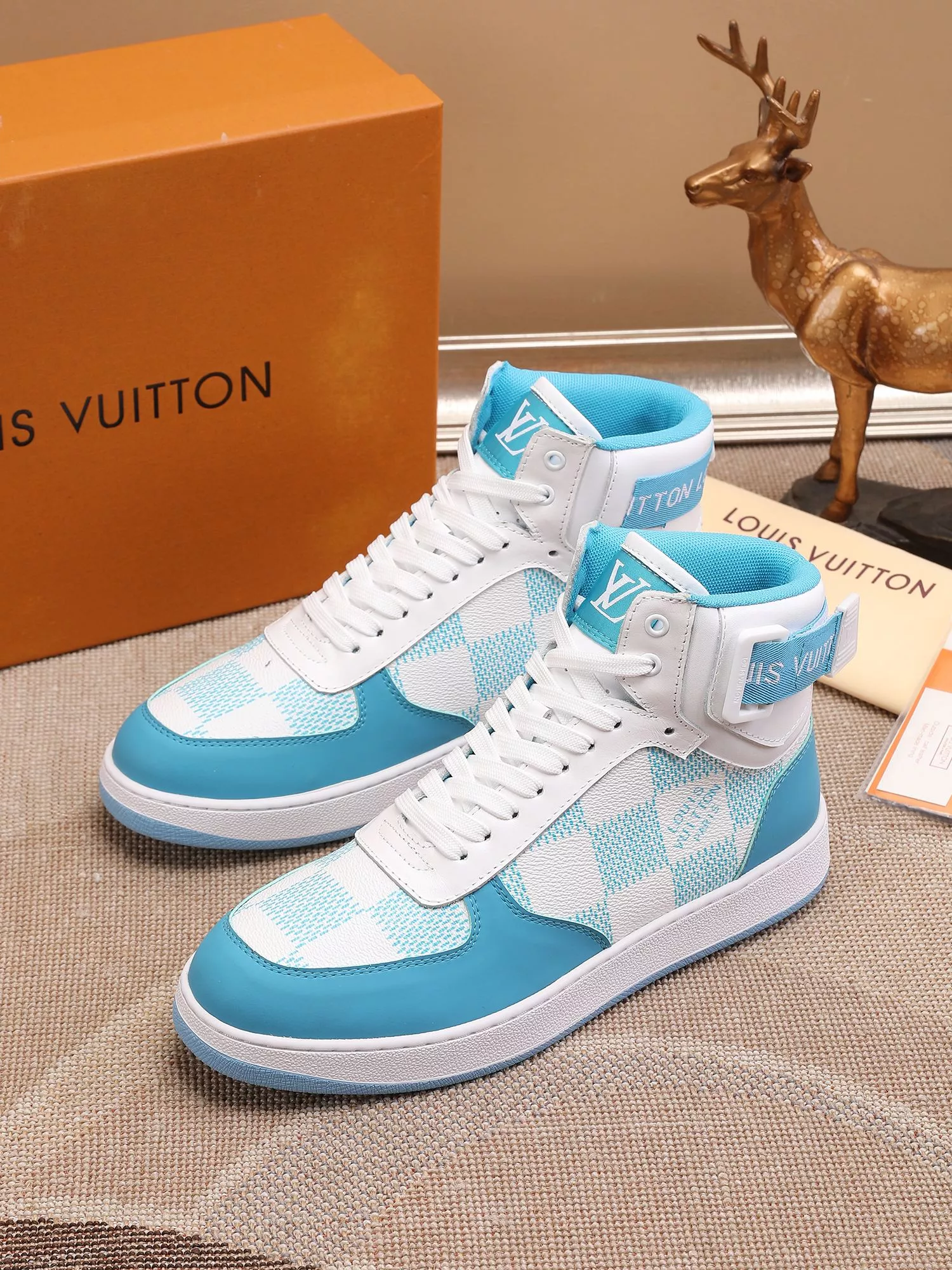 Louis Vuitton High Tops Shoes For Men Refined 9667