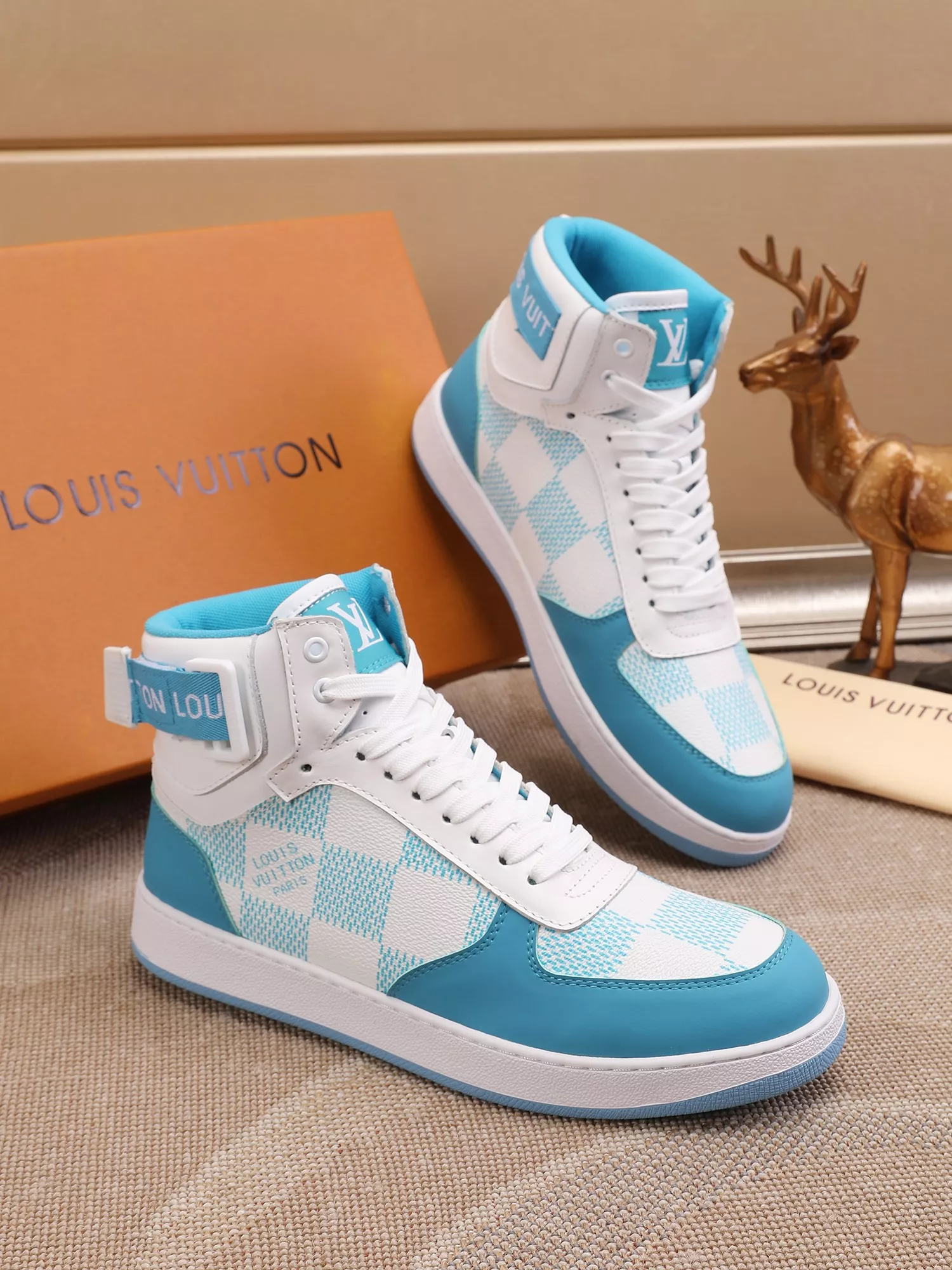Louis Vuitton High Tops Shoes For Men Refined 9667