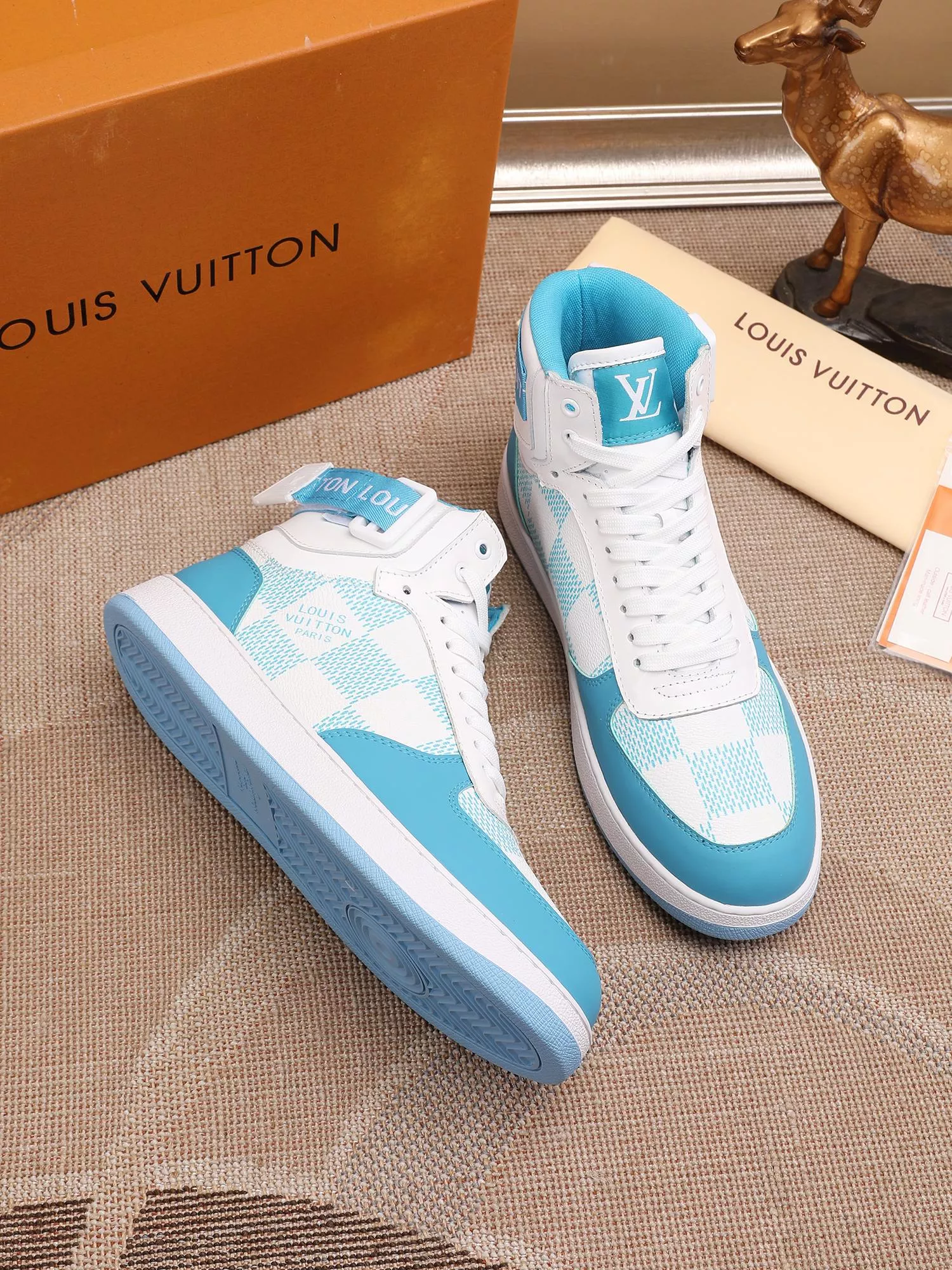 Louis Vuitton High Tops Shoes For Men Refined 9667