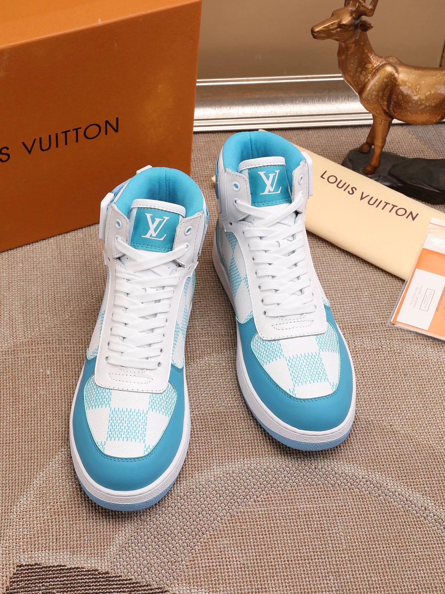 Louis Vuitton High Tops Shoes For Men Refined 9667