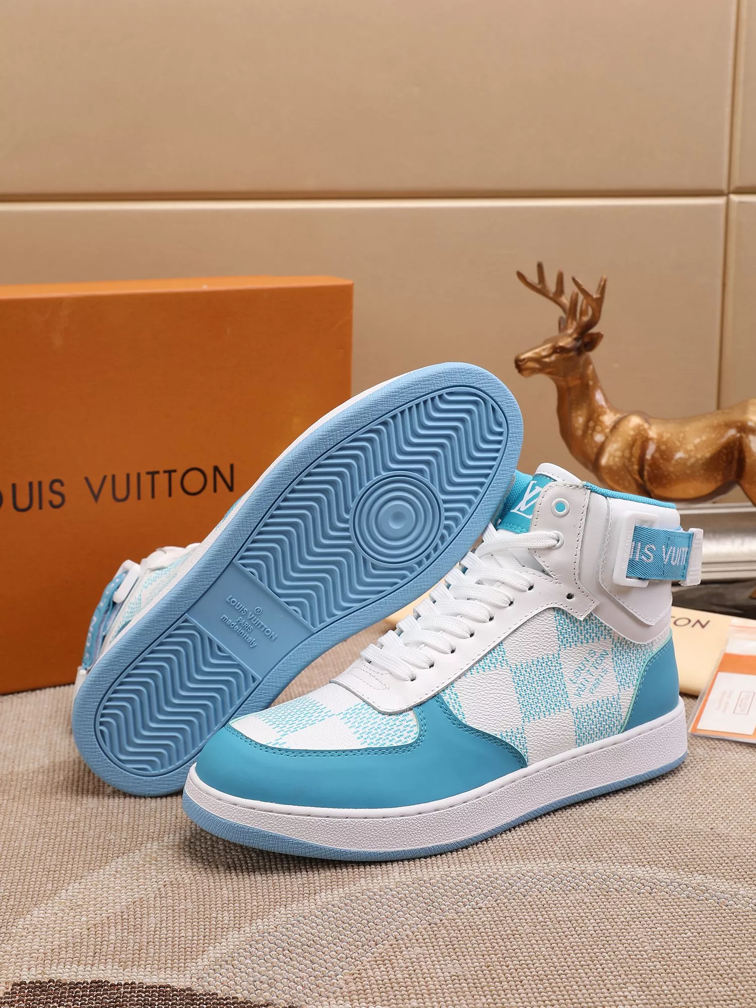Louis Vuitton High Tops Shoes For Men Refined 9667