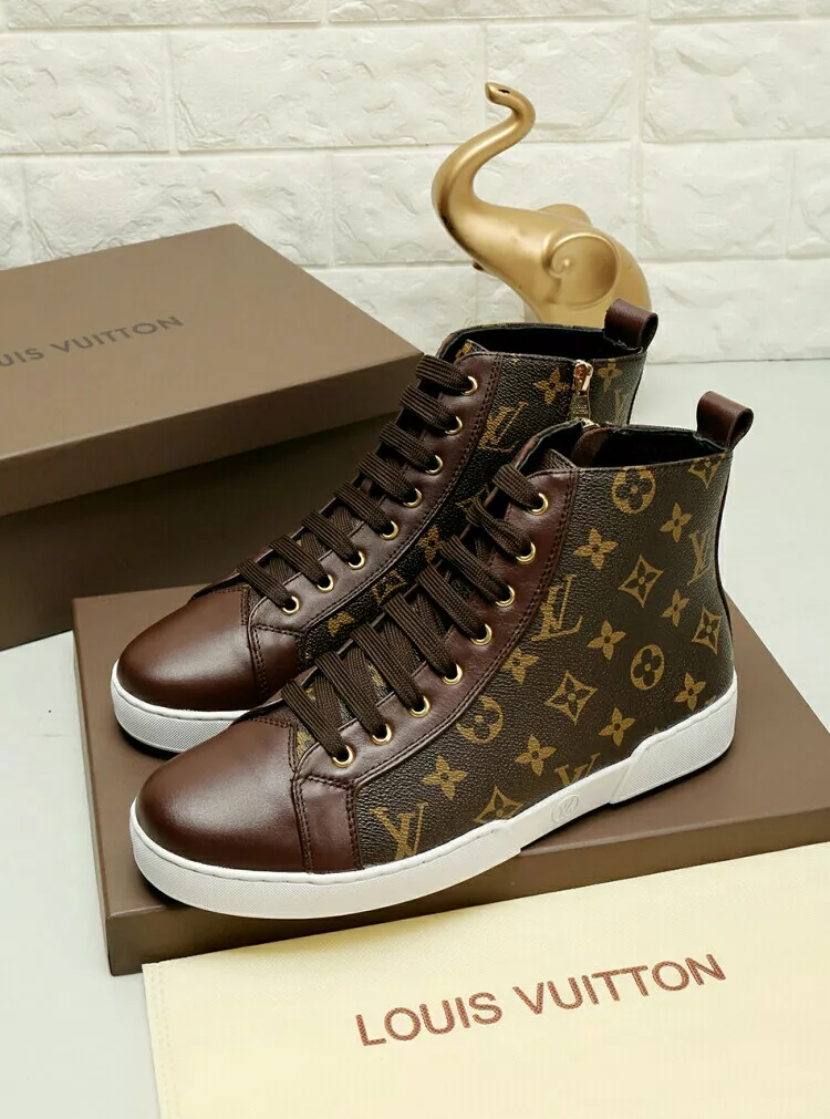 Louis Vuitton High Tops Shoes For Men Soft 3700