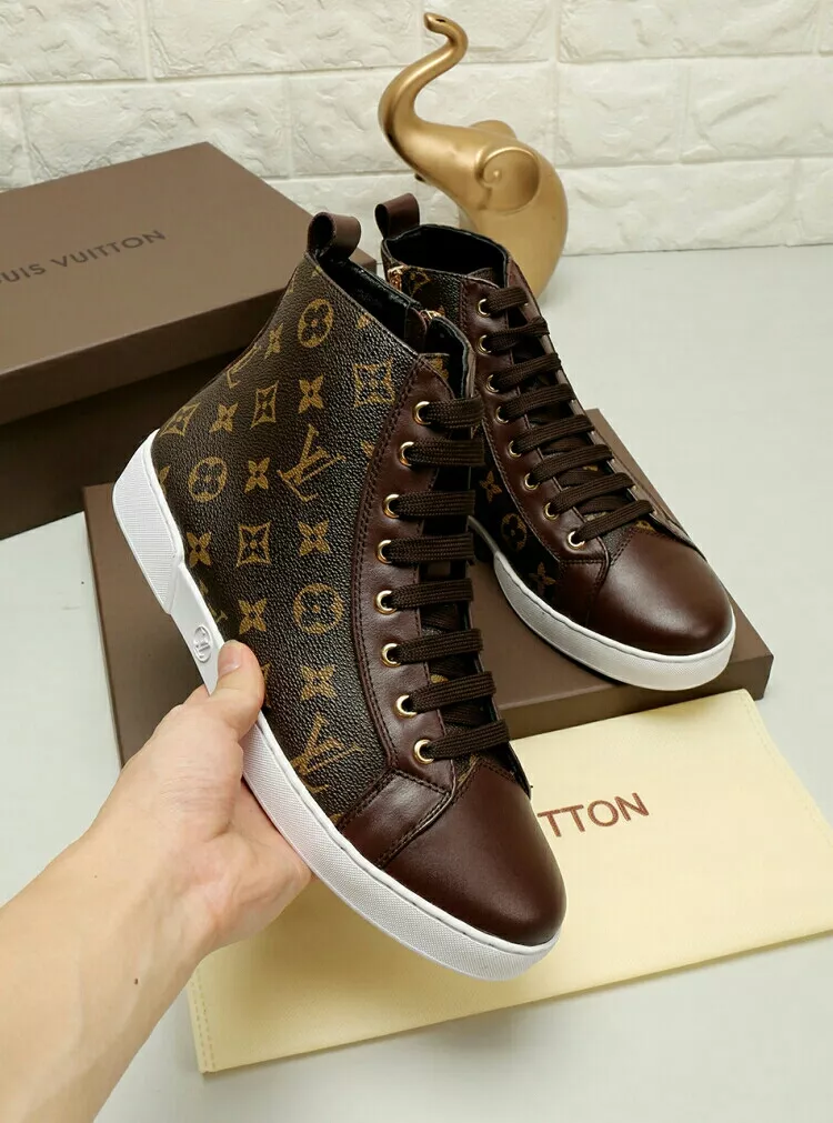 Louis Vuitton High Tops Shoes For Men Soft 3700
