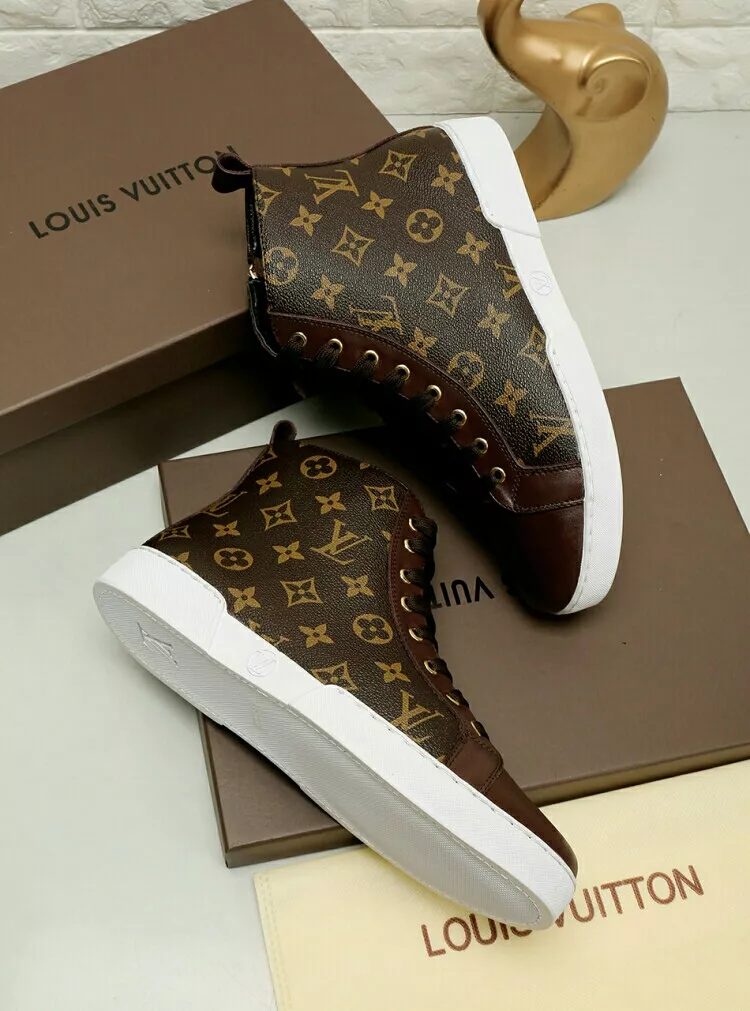 Louis Vuitton High Tops Shoes For Men Soft 3700