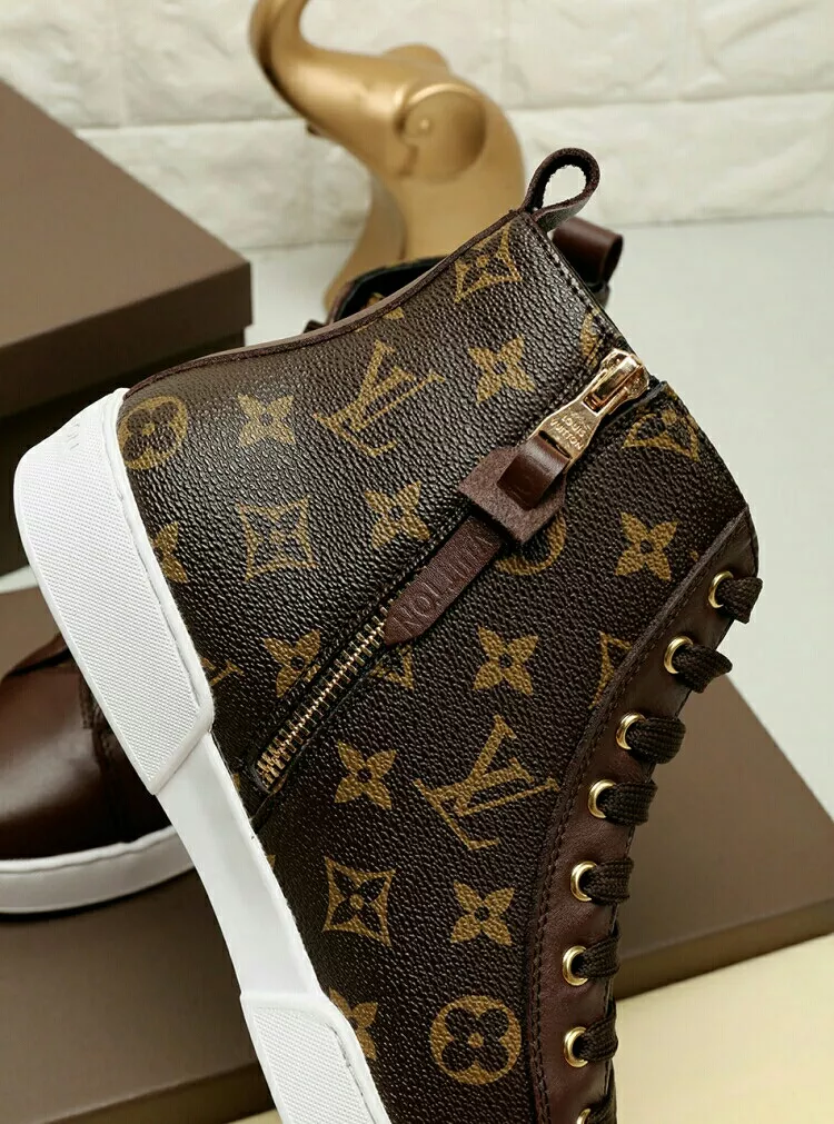 Louis Vuitton High Tops Shoes For Men Soft 3700