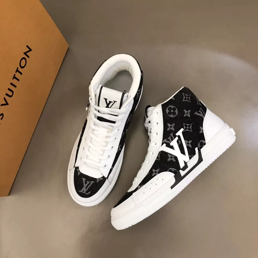 Louis Vuitton High Tops Shoes For Men Versatile 8159