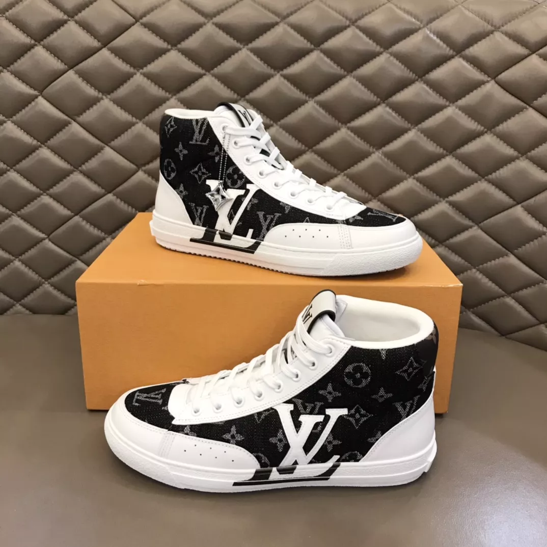 Louis Vuitton High Tops Shoes For Men Versatile 8159