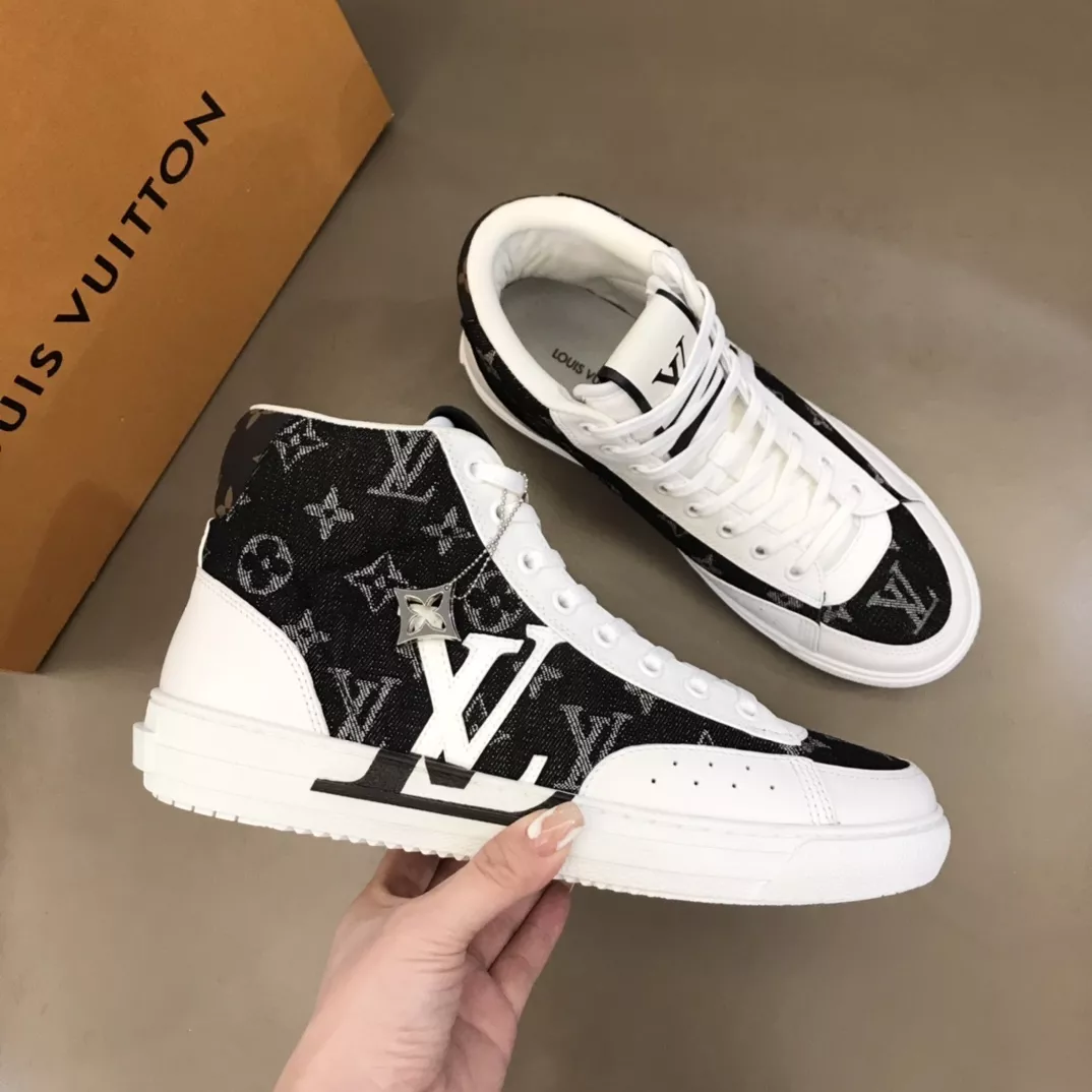 Louis Vuitton High Tops Shoes For Men Versatile 8159
