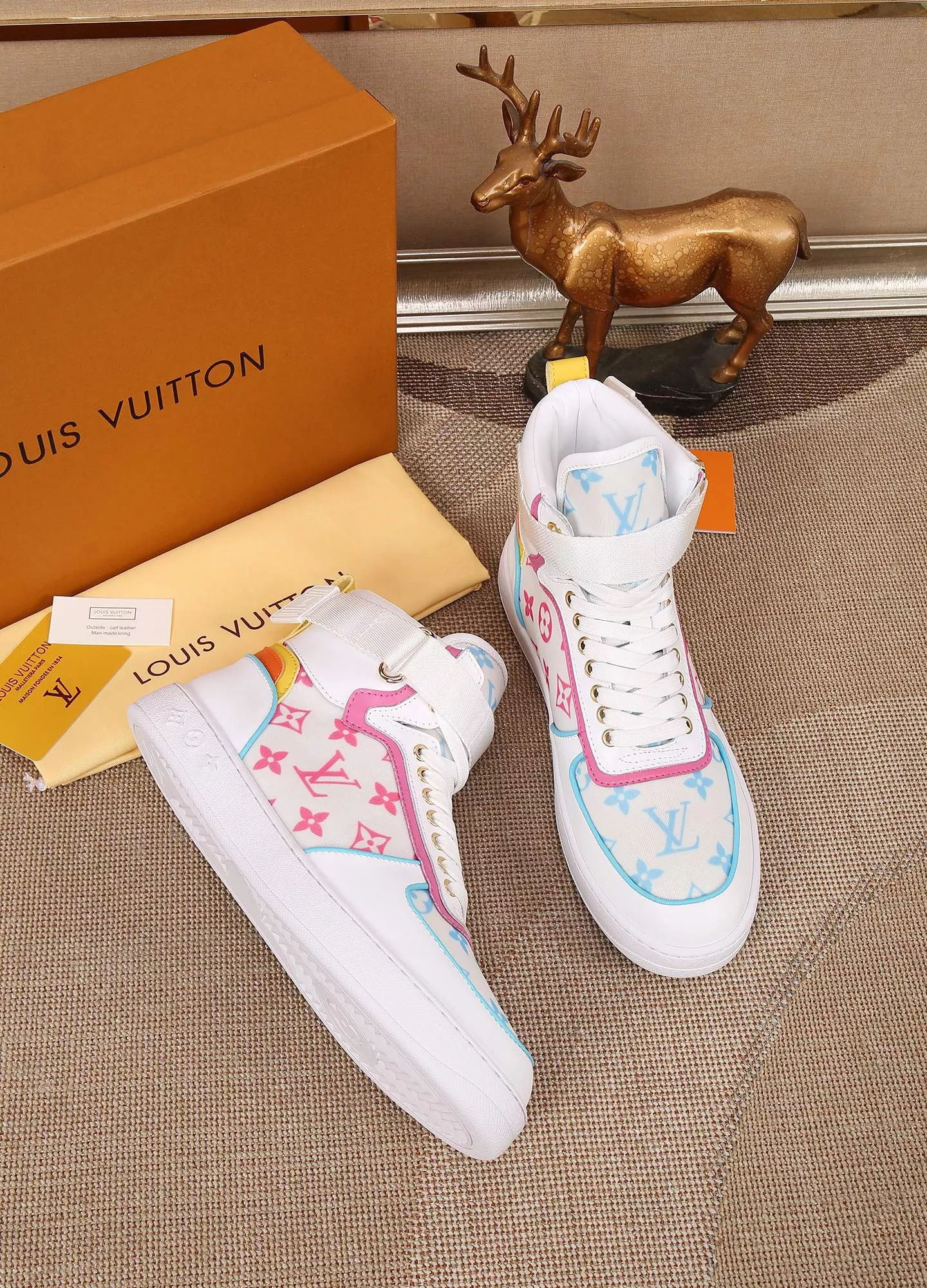 Louis Vuitton High Tops Shoes For Women Bright 7298