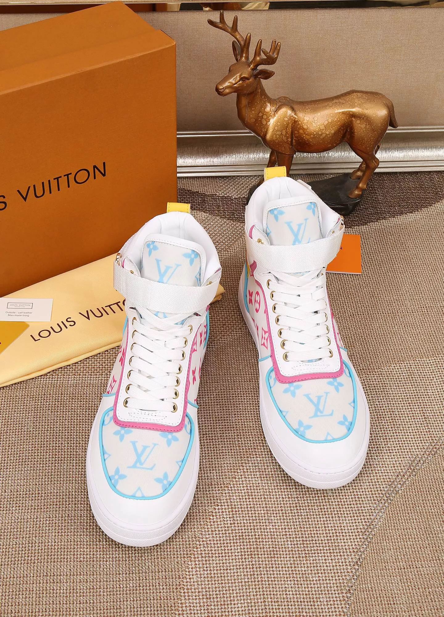 Louis Vuitton High Tops Shoes For Women Bright 7298