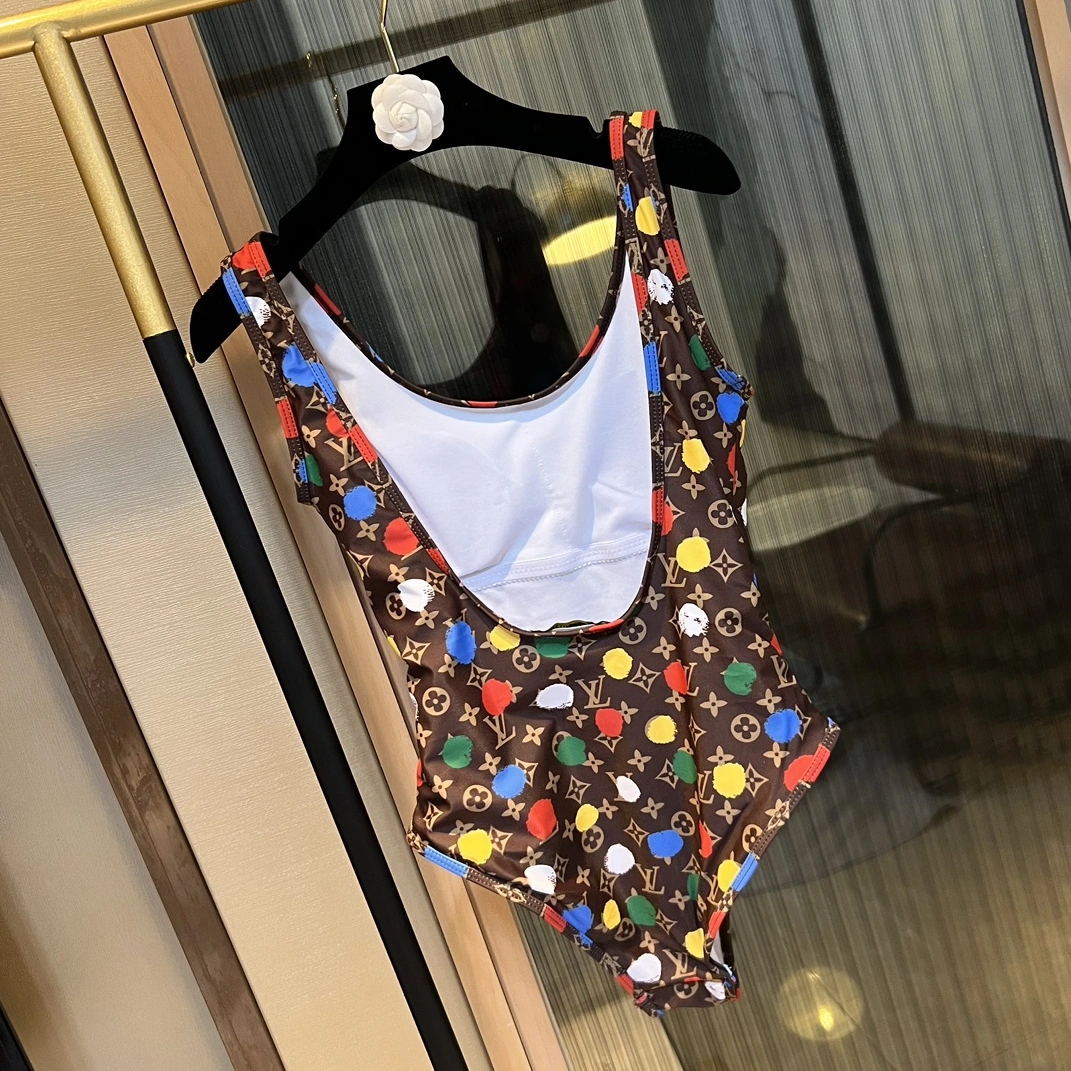 Louis Vuitton LV Bathing Suits Sleeveless For Women Trendy 8287
