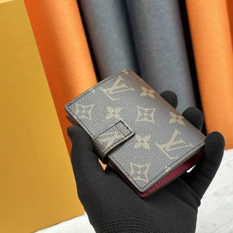 Louis Vuitton LV Card Case In Rose Red Functional 5520