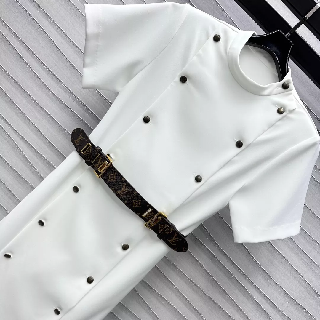 Louis Vuitton LV Dresses Short Sleeved For Women Refined 5797