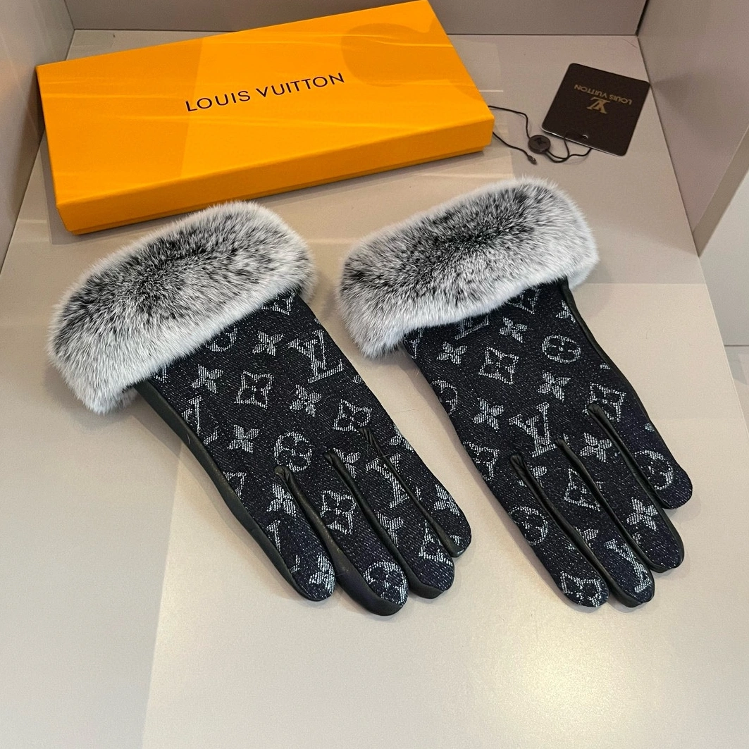 Louis Vuitton LV Gloves For Women Bright 9849