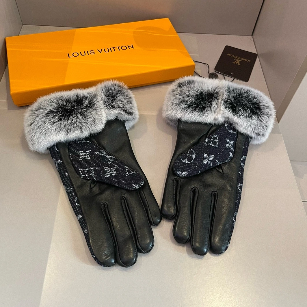 Louis Vuitton LV Gloves For Women Bright 9849