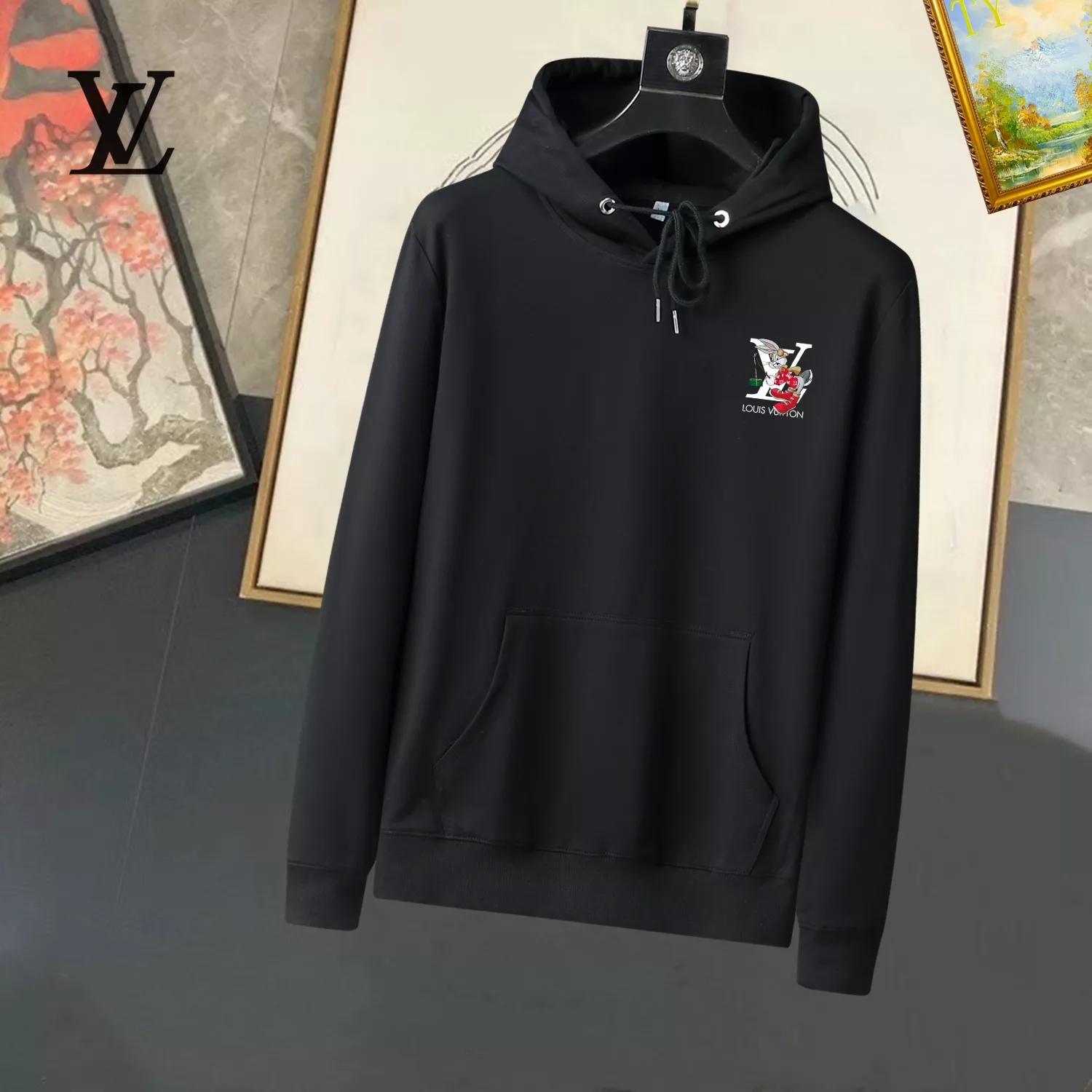 Louis Vuitton LV Hoodies Long Sleeved For Men Bold 6552