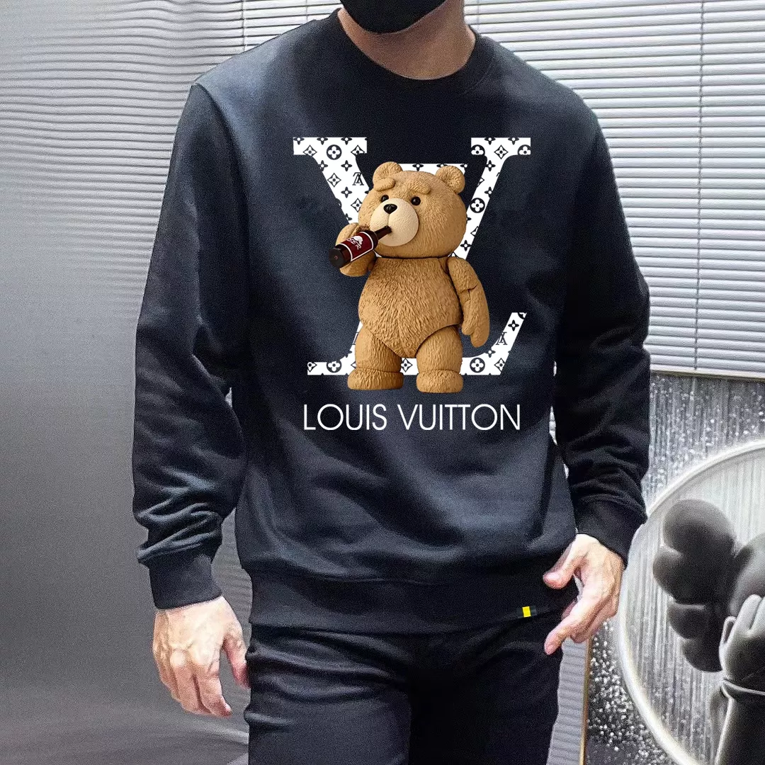 Louis Vuitton LV Hoodies Long Sleeved For Men Flexible 6339