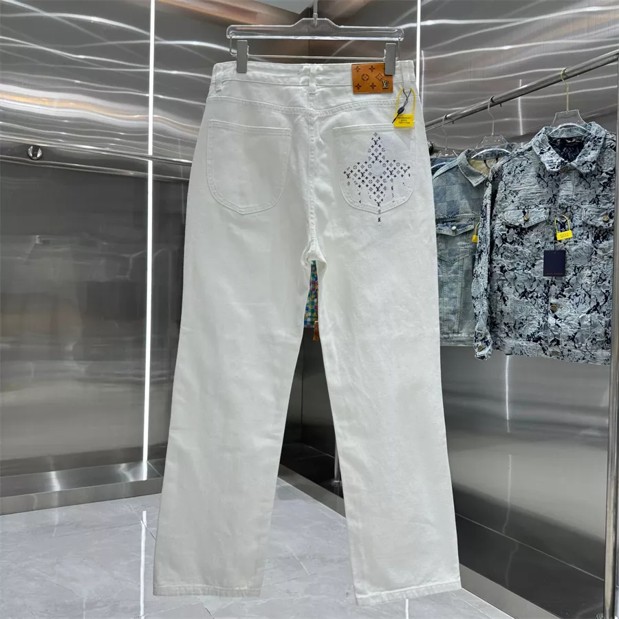 Louis Vuitton LV Jeans For Men Breathable 3928