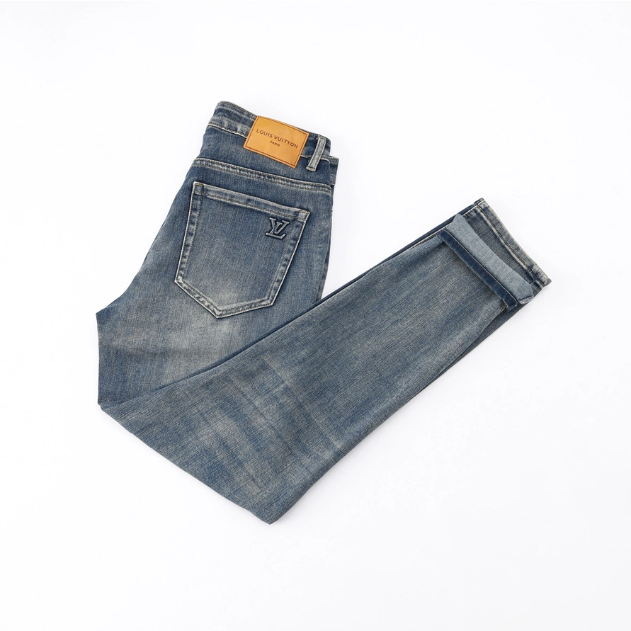 Louis Vuitton LV Jeans For Men Breathable 5325