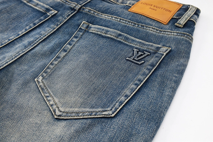 Louis Vuitton LV Jeans For Men Breathable 5325